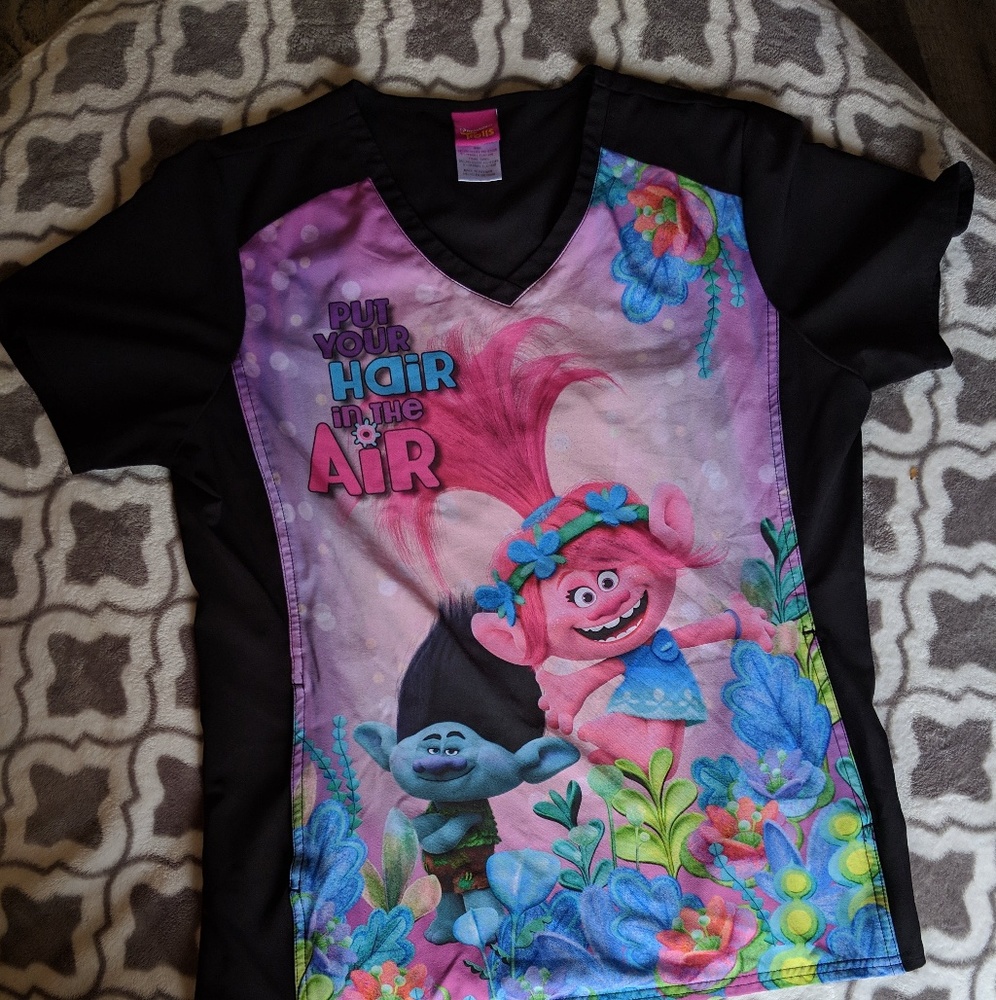 Trolls Scrub Top